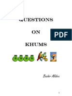 Questions on Khums