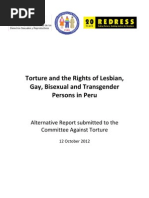 Torture and the Rights of Lesbian, Gay, Bisexual and Transgender Persons in Peru -  2012.