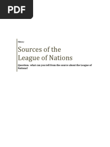 Sources, League of Nations