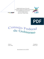 Consejo Federal de Gobierno Informe