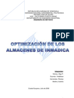 Optimizacion Almacenes Inmadica
