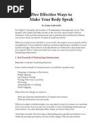 Download Five Effective Ways to Make UR Body Speak by Geetha Srinivas Pasupulati SN16655132 doc pdf