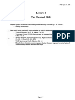 NMR Lecture 4 Chemical Shift