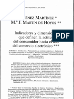 Indicadores y Dimensiones Que Definen La Actitud Del Consumidor Hacia El Uso Del Comercio Electronico