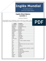 Basico - 1 Vocabulary