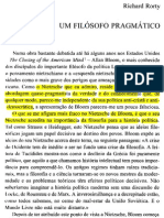 RORTY, Richard - Um filÃ³sofo pragmÃ¡tico (sobre Nietzsche)