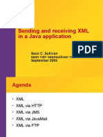 Sending and receiving xml in java application