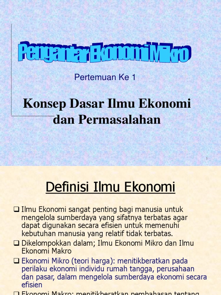 Kuliah-pengantar-mikro Kuliah-pengantar-mikro