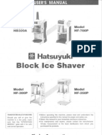 Manual Block Iceshavers