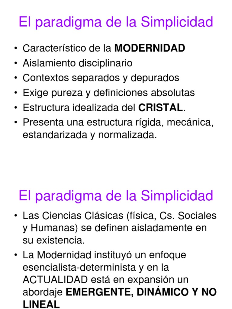 El Paradigma de La Complejidad | PDF | Complejidad | Paradigma