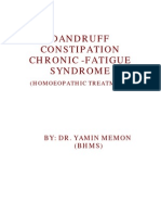 Dandruff Constipation and Chronic Fatigue Syndrome Homeopathic Treatment