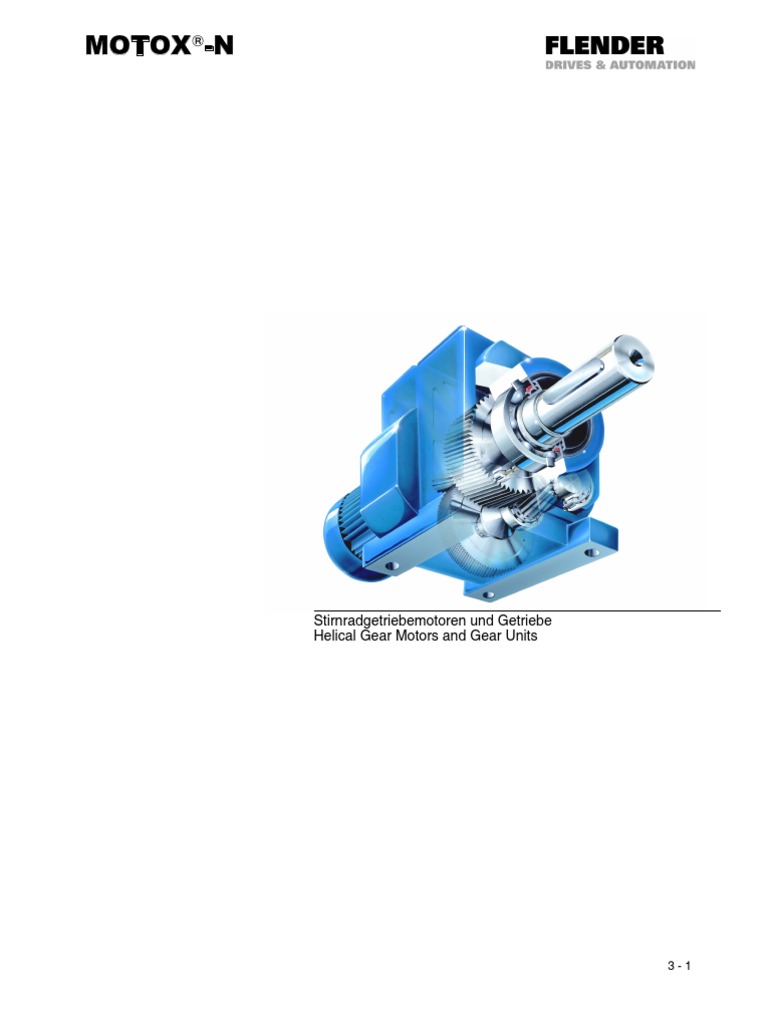 Flender Gearbox Helical Motoxn