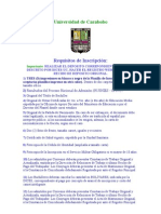 Requisitos de Inscripción