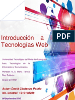 Introducción a las Tecnologías Web