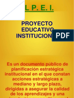PEI: Plan Educativo Institucional