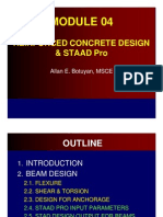 Reinforced Concrete Design & STAAD Pro Module