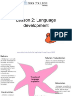 Lesson 2 Language Development