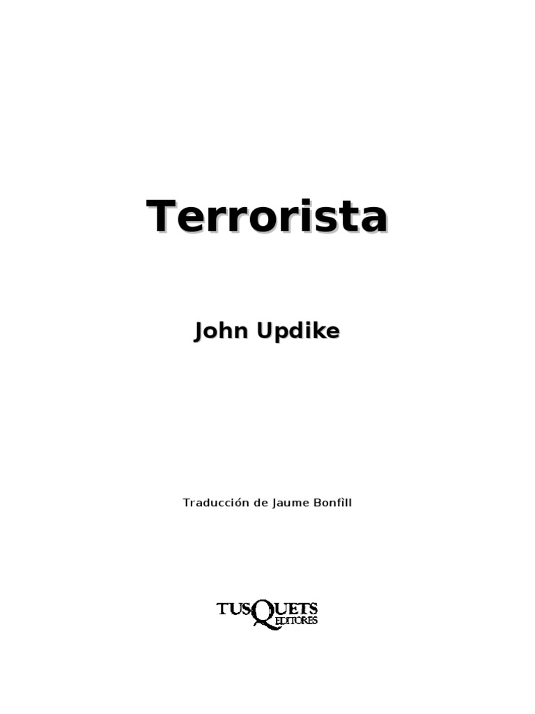 Updike John Terrorista