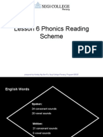 Lesson 6 Phonics Reading Scheme: Prepared by Kinsley NG Sen Fa, Segi College Penang, Program DECE