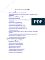 Client and Server Windows Operating System VHDS: The 64 Bit Vhds Only Work On Hyper-V of Course