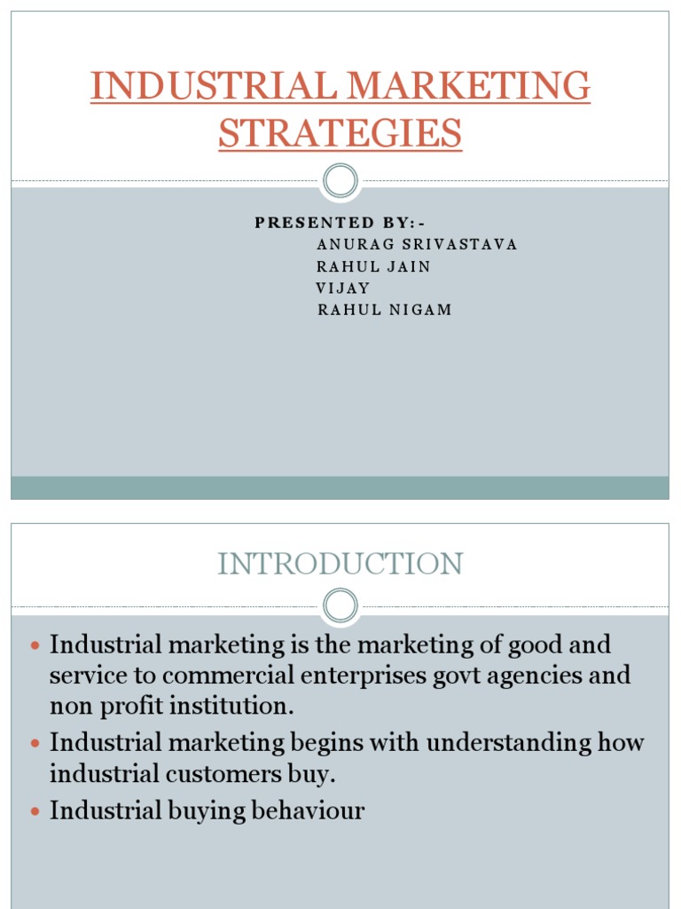 Industrial Marketing Strategies PDF