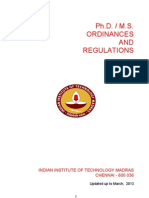 Msphd Ordinances Regulations -13.06-2013