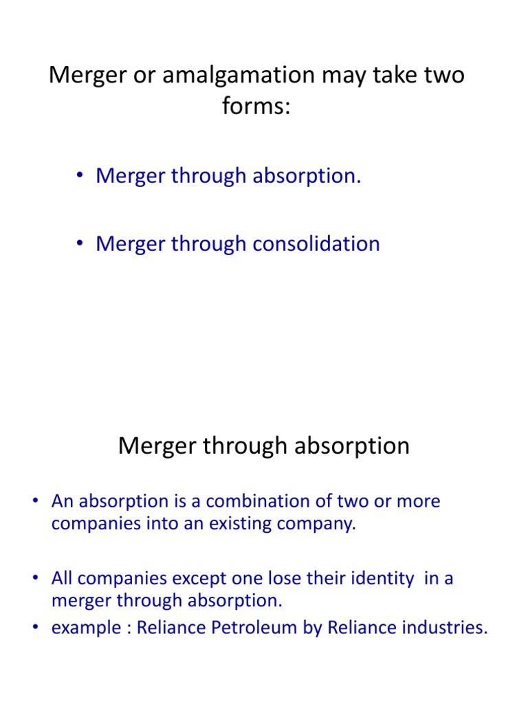 Types of Corporate Mergers Explained | PDF | Finance & Money Management