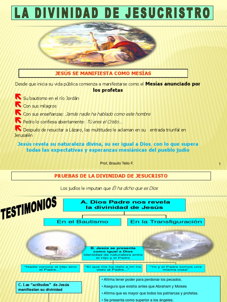 Divinidad de Jesus | PDF | Religión y espiritualidad
