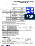 Through Hole Clock Oscillators-Hcmos Compatible