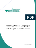 Teaching Ancient Languages