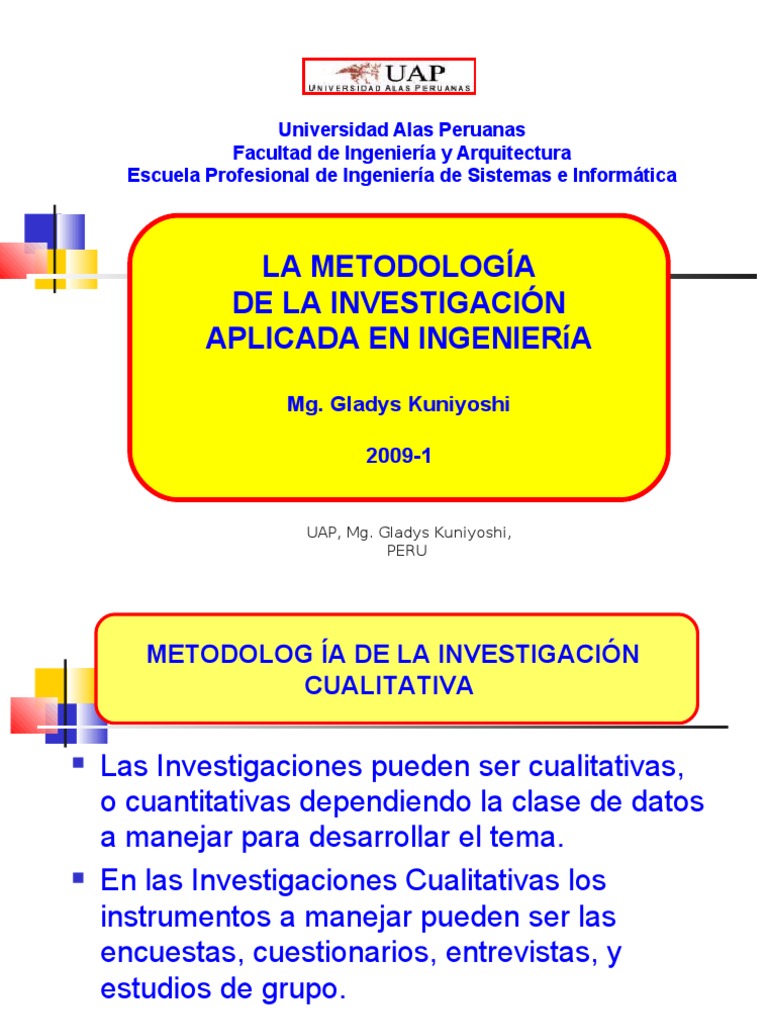 La Metodologia de La Investigacion Aplicada 13