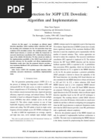 Signal Detection For 3GPP LTE Downlink: Algorithm and Implementation