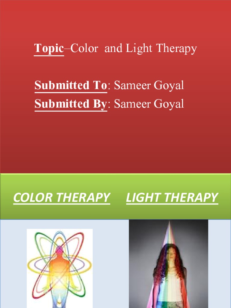 Color Therapy Light Therapy PDF Clinical Medicine Medicine