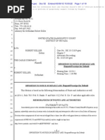 3 30 12 Edited Coughlin's Filing Detailing Prejudice To Client's Affairs From Wrongful Summary Incarceration and Theft of His Phone by Judges Holmes and Howard 0204 62337 NVB-10-05104 52639