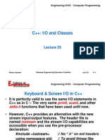 Lecture 25 - C++ IO&Classes - 06