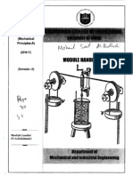 Caledonia Dept of Mechanical & Industrial Engineering (Module Handbook & Assignment)