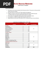 Article Review Format