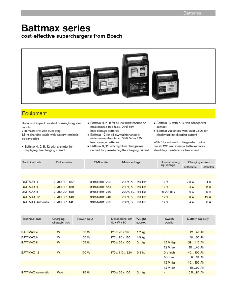 Bosch Battmax 8 Инструкция