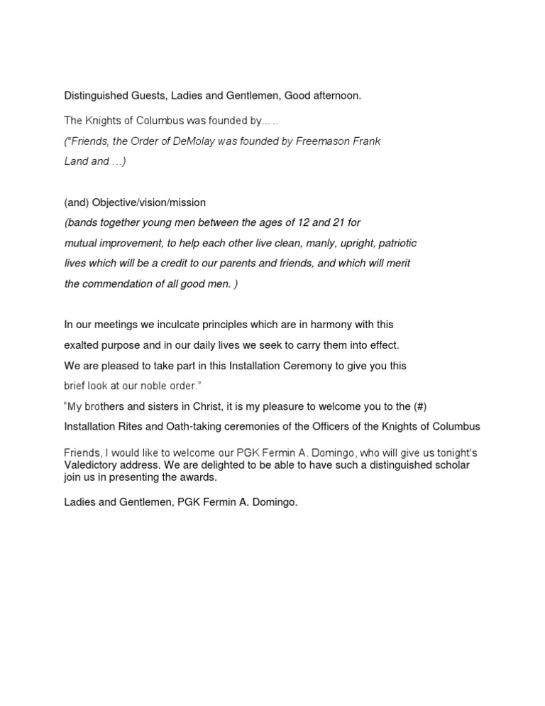 Opening Remarks Pdf