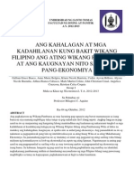 Ang Kahalagan at Mga Kadahilanan Kung Bakit Wikang Filipino Ang Wikang Pambansa at Ang Kaugnayan Nito Sa Unlad Pang Ekonomiya