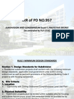 PD 957 subdivision and condominium rules