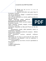 Procesorul de Texte MS Word 2010