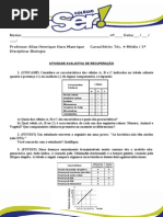 Tarefa Avaliativa de Recuperação 1ºAno