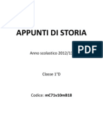 Appunti Di Storia (Classe Prima)