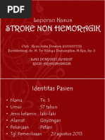 Download Laporan Kasus Stroke Non Hemoragik by reza saka SN166694791 doc pdf