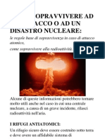 Sopravvivere Ad Un Attacco o Ad Un Disastro Nucleare