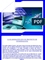 La Elaboración de Los Proyectos de Investigación