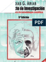 Fidias Arias. El Proyecto de Investigacion