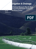 Irrigation & Drainage: A National Research Plan To Meet Competing Demands and Protect The Environment