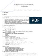 Curso Técnico Segurança Trabalho Desenho Técnico 1